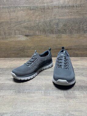 Skechers Graceful Picture Perfect Gray Slip On Sneaker Women's Size 9